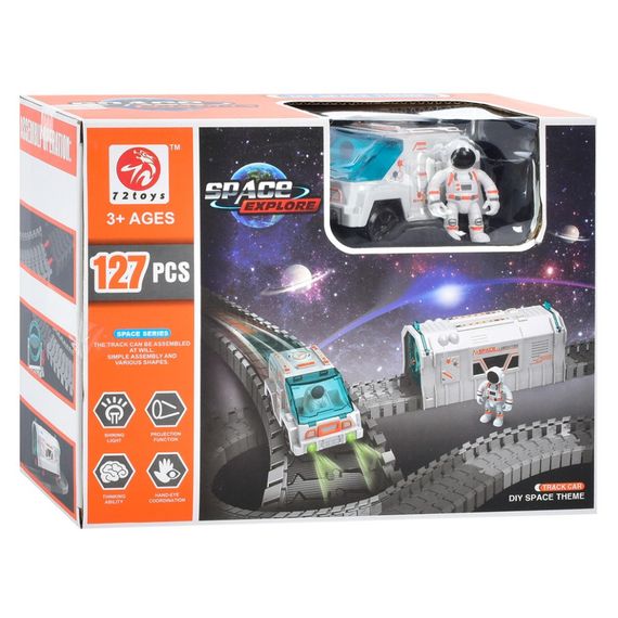 Дитячий ігровий набір "Трек" 7501, фігурки 2 штуки 127 деталей | Зображення 4