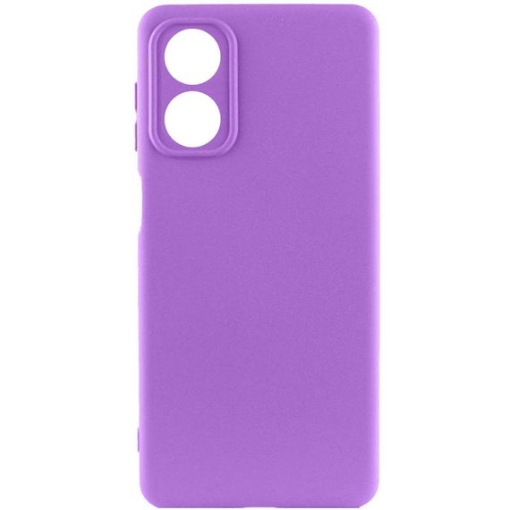 Чехол Silicone Cover Lakshmi Full Camera (A) для Oppo A17 Фиолетовый / Purple