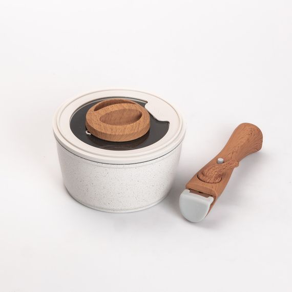 Набор алюминиевой посуды MGC с антипригарным покрытием 11 предметов белый HP-4-405 | Зображення 9