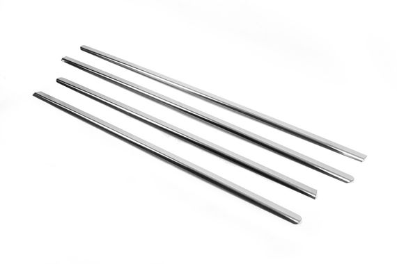 Наружняя окантовка стекол (4 шт, нерж) OmsaLine - Итальянская нержавейка для Mercedes ML W164 | Зображення 8