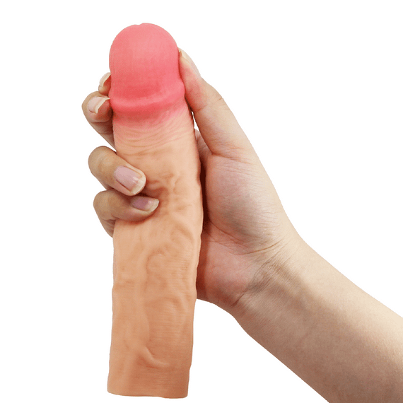 Насадка на член, що подовжує +7.6 см Pretty Love Derek реалістична, тілесна, 21.5 х 4.8 см sexstyle | Зображення 5