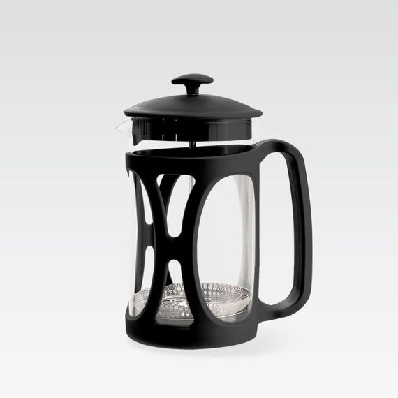 Френч-прес 600 мл Maestro MR-1663-600-BLACK чорний скляний заварник для чаю та кави