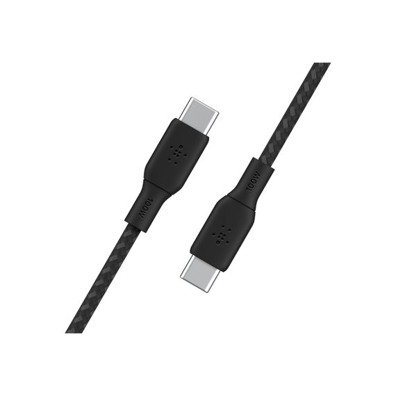 Дата кабель USB-C to USB-C 2.0m 100W black Belkin (CAB014BT2MBK) | Зображення 3