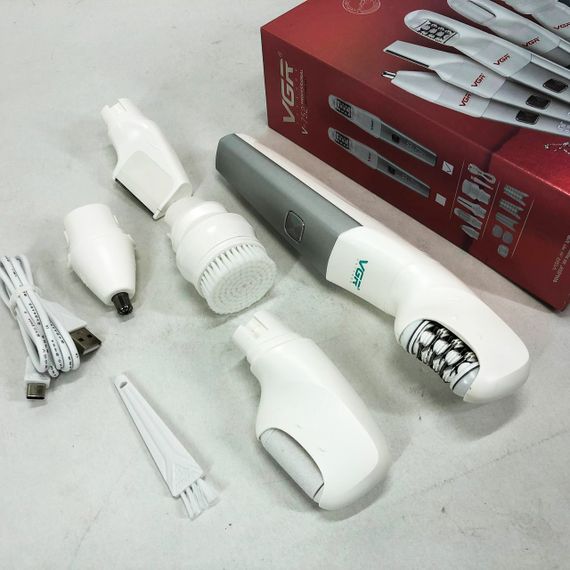 Епілятор VGR 5 в 1 V-752, 5 насадок. Колір: зелений | Зображення 5