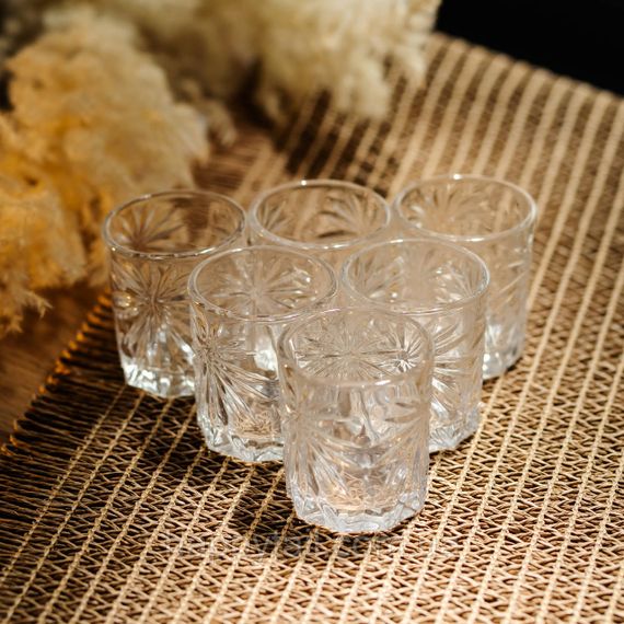 Набір чарок для міцних напоїв Shot glass 6 штук по 75 мл HP-17-36 | Зображення 1