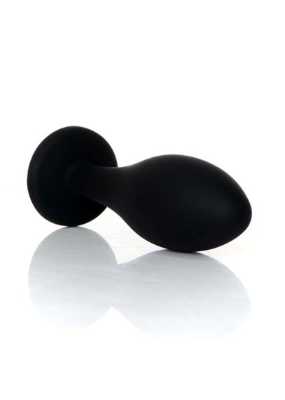 Анальна пробка - Jewellery Silicone Black Plug L Clear Sex Aura | Зображення 3