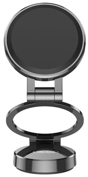 Автотримач XO C160 Universal Magnetic tri-fold Phone Holder Black | Зображення 1