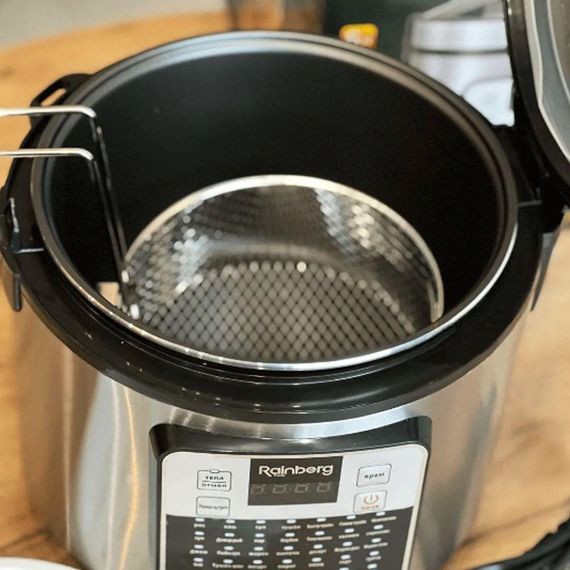 Мультиварка на 6 л, з антипригарним покриттям, 1800 Вт, Rainberg RB-6209 / Мультиварка-пароварка з 45 програмами | Зображення 8