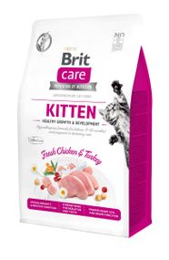 Корм Brit Care Cat Grain Free Kitten Healthy Growth & Development сухой беззерновой для котят для здорового роста и развития 0.4 кг