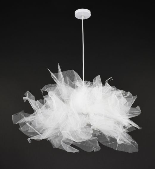 Люстра підвісна на 1 лампочку 27310 Білий 30-100х68х68 см.