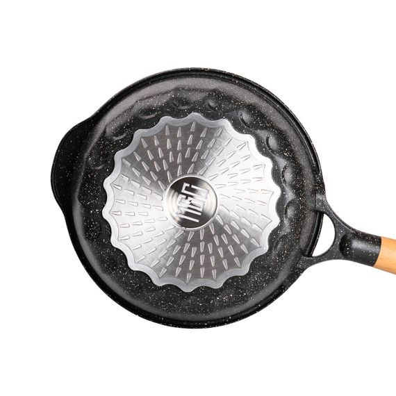 Алюминиевый сотейник 2,7 л с мраморным антипригарным покрытием Ø 24 см черный HP-4-436B | Зображення 2