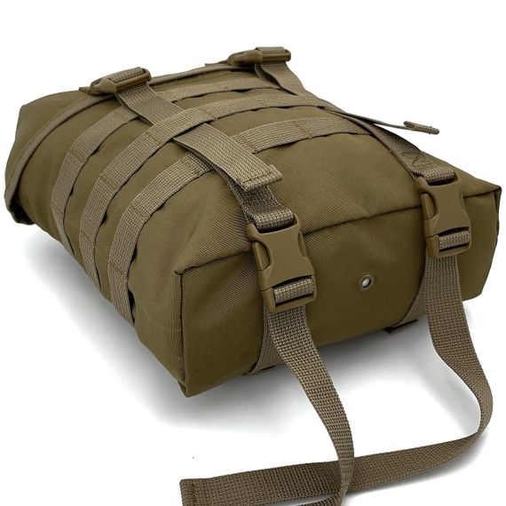 Підсумок універсальний тактичний Койот 5л з molle  (сухарка, адміністраторський, багатоцільовий) | Зображення 3
