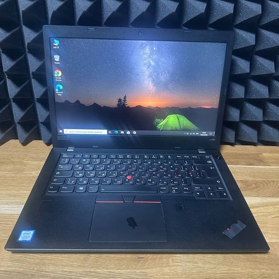 Ультрабук Lenovo ThinkPad L480 / 14" (1920x1080) IPS / Intel Core i5-8250U (4 (8) ядра по 1.6 - 3.4 GHz) / 16 GB DDR4 / 256 GB SSD / Intel UHD Graphics 620 / WebCam б/в | Зображення 1