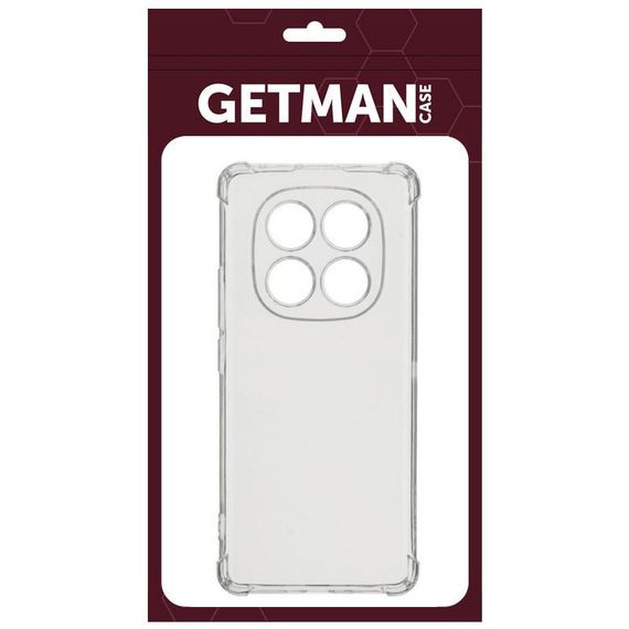 TPU чехол GETMAN Ease logo усиленные углы Full Camera для Xiaomi Poco X7 Бесцветный (прозрачный) | Зображення 3