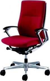 Кресло Okamura Duke Fabric red brown