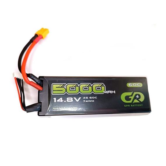 Акумулятор GPR 14.8v 5000 mAh Li-Po 4s 60C Hard Case коннектор XT60 (дрон, квадрокоптер)