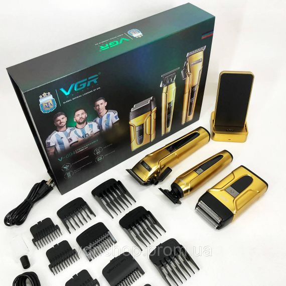 Машинка для стрижки на акумуляторі VGR, Акумуляторний універсальний тример для стрижки NQ-61 | Зображення 8