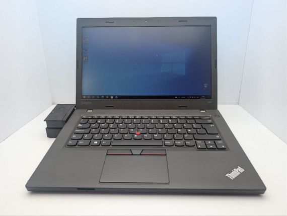 Ультрабук Lenovo ThinkPad L460 / 14" (1366x768) TN / Intel Pentium 4405U (2 (4) ядра по 2,1 ГГц) / 8 ГБ DDR3 / 500 ГБ HDD / Intel HD Graphics 510 / Веб-камера / Док-станція б/в | Зображення 1
