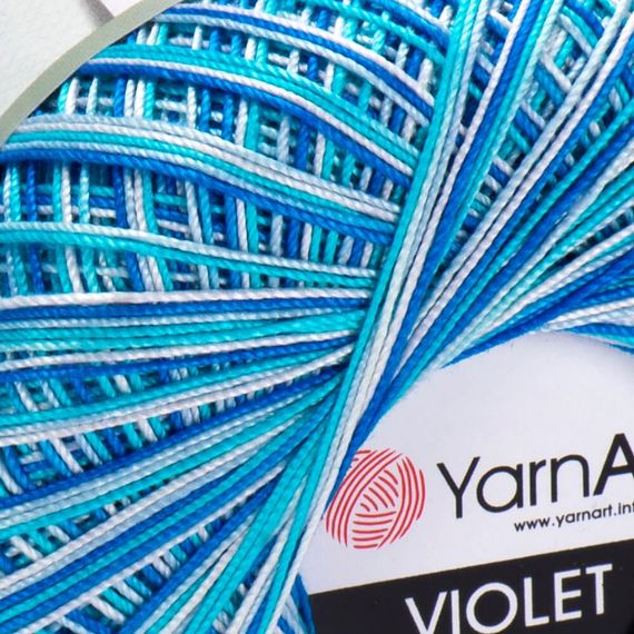 Пряжа YarnArt Violet Melange номер кольору 510 бавовна 100% пряжа ярнарт віолет меланж | Зображення 1