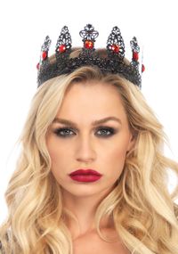 Філігранна корона з камінням Leg Avenue Filigree royal crown, метал sexstyle