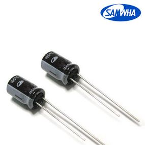 220mkf - 25v  RD 8*11,5  SAMWHA, 105°C конденсатор електролітичний