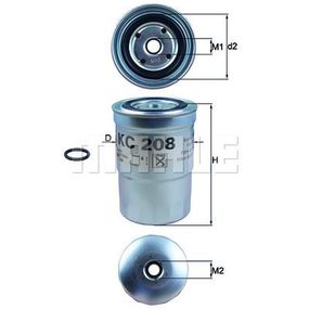 Фильтр топливный Mahle KC208