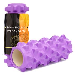 Масажний ролик Cornix EVA 33 x 14 см (валик, ролер) XR-0322 Violet