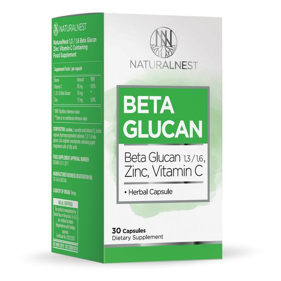 Диетическая добавка NATURALNEST "Бета Глюкан" 30 растительных капсул