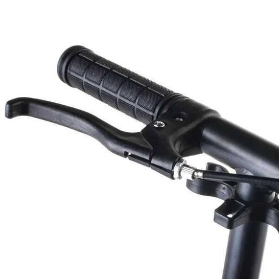 Дитячий складний двоколісний самокат з амортизаторами та затискачем керма 119D (Рожевий)