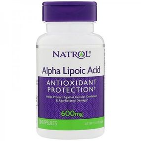 Альфа-ліпоєва кислота Natrol Alpha Lipoic Acid 600 mg 30 Caps