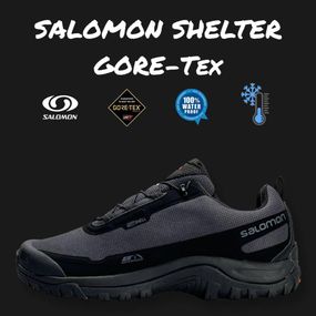 Чоловічі кросівки Salomon Shelter Gore-Tex Grey , В'єтнам 44 28