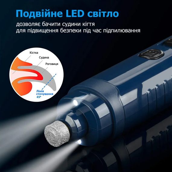 Гріндер точило для кігтів собак і кішок професійний Pet Nail Grinder, тример пилки для кігтів Де | Зображення 6