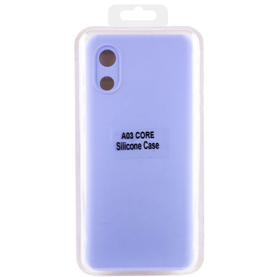 Чехол Silicone Cover Lakshmi Full Camera (A) для Samsung Galaxy A03 Core Сиреневый / Dasheen | Зображення 4