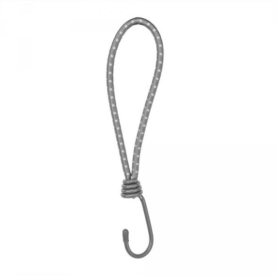 Петля еластична Bradas PVC BUNGEE CORD HOOK з гачком 20см 25 шт BCH4-0620GY-B