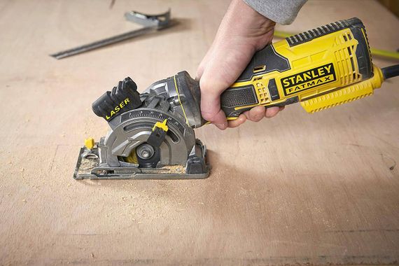Пила циркулярная компактная сетевая STANLEY FATMAX FME380K | Зображення 4