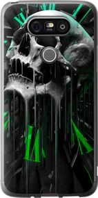 Чехол на LG G5 H860 Череп-часы "4100u-348-17620"