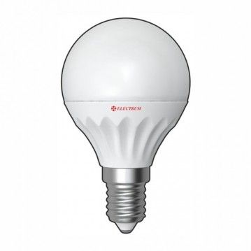 LED лампа E14 Electrum шар LB-11 4W (320Lm)  2700K пластик. корп.