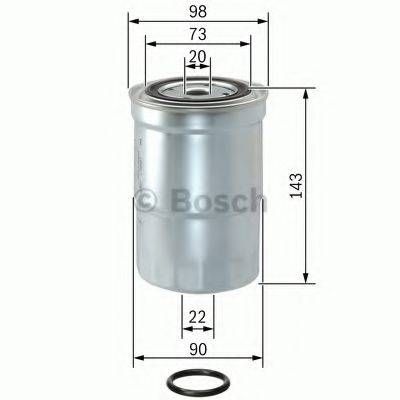 Фільтр паливний MITSUBISHI PAJERO III 2.5 TD, 3.2 DI-D -06 (вир-во BOSCH) BOSCH 1457434459 на MITSUBISHI SHOGUN III Вездеход открытый (V6_W, V7_W)