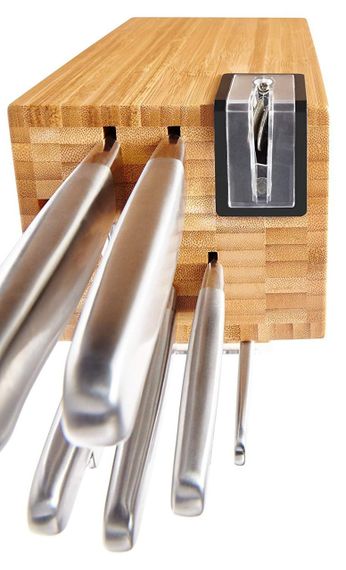 Набор кухонных ножей KitchenAid KKFSS14BO 14 предметов с точилкой для ножей | Зображення 4