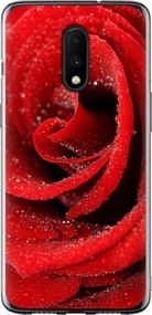 Чехол на OnePlus 7 Красная роза "529u-1740-17620"