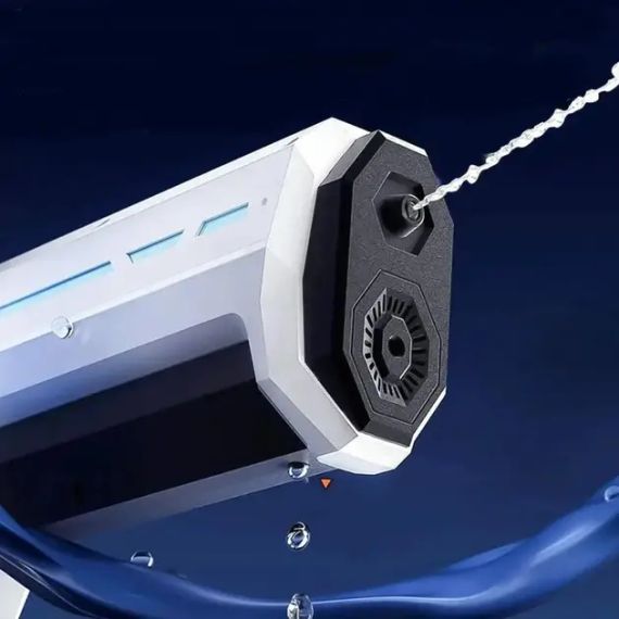 Водный бластер с насосом Zomer детский электрический водяной пистолет на аккумуляторе + USB | Зображення 5