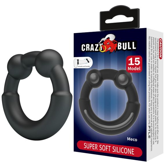 Ерекційне кільце Crazy Bull №15 - Meco super soft silicone, BI-210362 Sex Aura