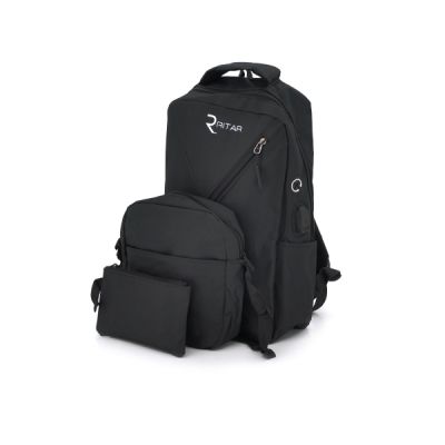 Рюкзак для ноутбука Voltronic 15.6&quot; YT-B15,6&quot;N-B3 Black, Q80, SET (19720)