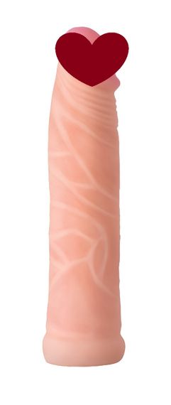 Насадка для страпона тілесна EGZO CIBERSKIN NSTR13 ( 15,5 см х 3,8 см ) sexstyle