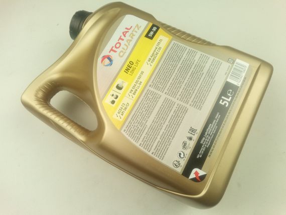 Олива моторна 5W-30 синтетична TOTAL Quartz INEO LONG LIFE 5 л. (181712) | Зображення 3