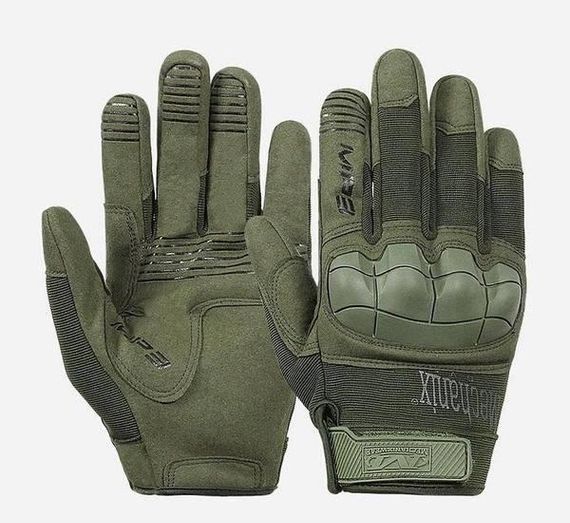 Рукавички Mechanix Protect закриті Олива,повнопалі штурмові армійські рукавички