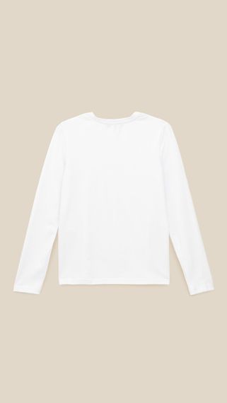 Лонгслів однотонний для хлопчика LAWA BBC02316 146 см Білий shop (2000991057227) | Зображення 3