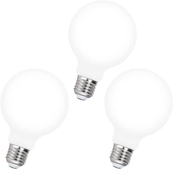 Біла велика світлодіодна лампа з регульованою яскравістю Edison E27 8 Вт 870 Лм Натуральний білий 4000 K, 3 шт. | Зображення 6