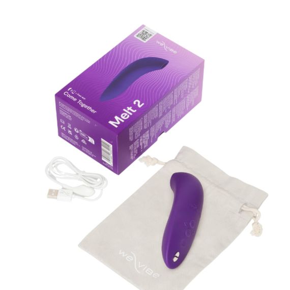 Клиторальный вакуумный смарт-стимулятор We-Vibe Melt 2 фиолетовый Sex Aura | Зображення 8