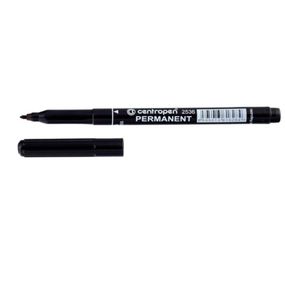 Маркер перманентний Centropen 2536 чорний спиртова основа, чорний